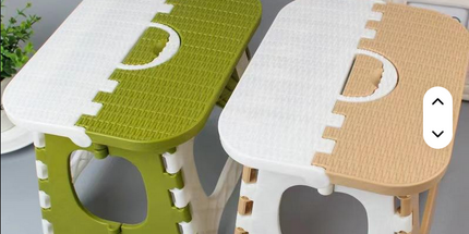 Banco de cocina o bañ plegable para el hogar, de plástico reforzado para niños, silla plegable portátil, banco pequeño