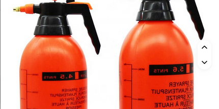 Bomba manual rociadora de agua a presión de 2 Litros manual para jardín y el hogar