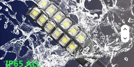 Lampara LED Solar con Sensor de movimiento impermeable 12000 lúmenes