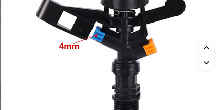 Aspersor giratorio automático de rosca macho de 12 pulgadas, aspersor de riego de jardín o  agrícola