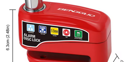 Candado Antirrobo Portátil Bicicleta de montaña Alarma de seguridad sin llave Candado de bicicleta Candado de scooter eléctrico Freno de disco Candado de bicicleta
