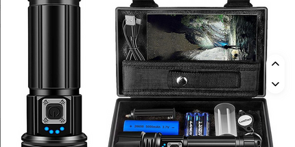 Linterna Led Helius de largo alcance superbrillante de 100000 lúmenes, luz táctica impermeable recargable, Xhp70 90