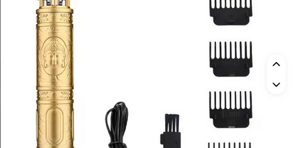 Afeitadora de barba y de pelo recargable con pinza de pelo  profesional para hombre, hoja de acero inoxidable, USB