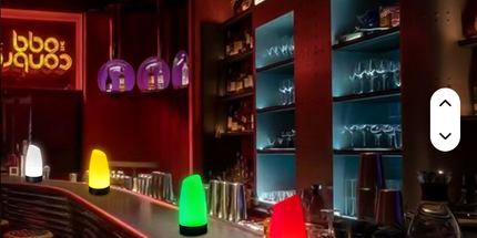 Luz decorativa moderna, lámpara de noche, colorida, idela para bares, sin enchufe.