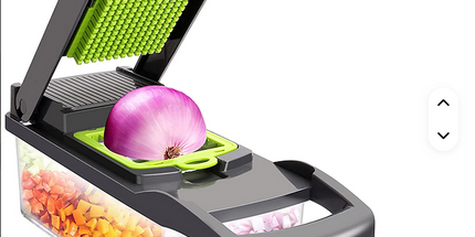 Cortador de Verduras Multifuncional Manual de Metal Ecológico 15 en 1, Picador de Cebolla y Patatas, Rebanador de Verduras Manual de Acero Inoxidable