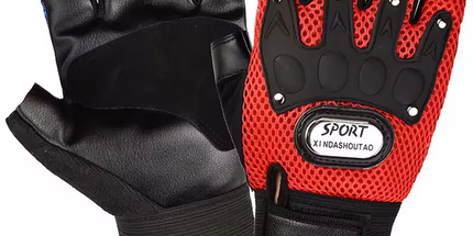 Guantes de Ciclismo Deportivos para Verano, Antideslizantes, Resistentes al Viento, de Medio Dedo, para Motocicleta, Bicicleta