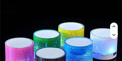 Mini altavoz inalámbrico portátil USB LED caja de música de sonido estéreo para fiesta Radio REPRODUCTOR DE Audio micrófono de carga USB