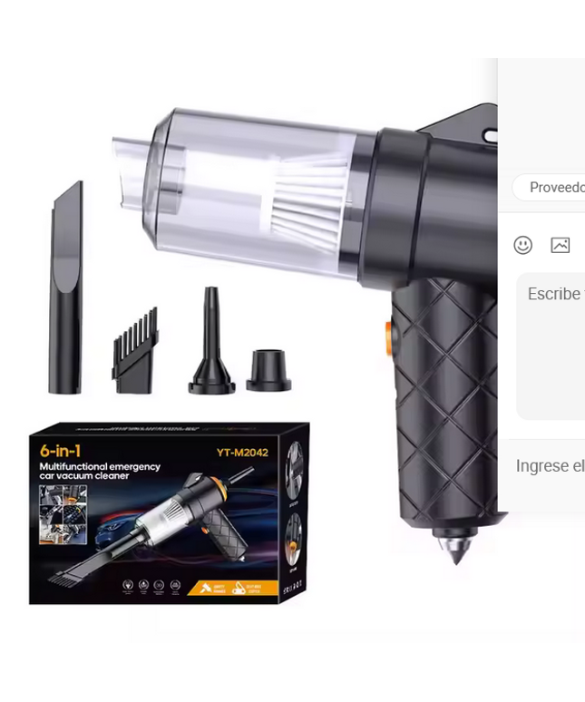 Aspirador de coche NOVEDAD integrado de soplado y succión de mano Aspirador de coche con potencia de succión de 3500Pa inalámbrico