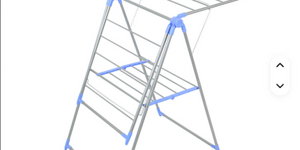 Tendedero de ropa plegable de acero inoxidable con articulaciones en plastico resisitente a de estar de metal