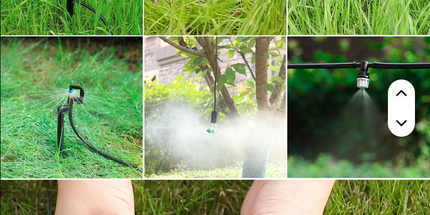 Manguera de agua de riego Flexible de 25 metros y 1/4 pulgadas, microirrigación por goteo, manguera de PVC, tubo de riego de jardinería de 4/7mm