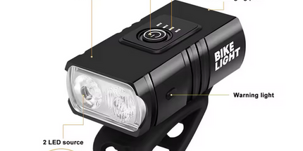 Juego de Luces para Bicicleta Personalizado para Ciclismo al Aire Libre Recargable por USB Luz Led Impermeable para Ciclismo Nocturno