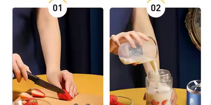 Batidora Exprimidora portátil  USB de 6 cuchillas para, potente electrodomestico