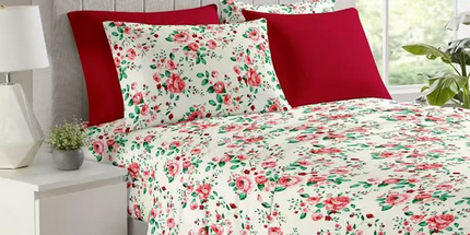 Juego de sabanas de 6 piezas 85 gs. Medida King doble plaza. Sábana con elástico 195*200 cm. Sábana lisa 255*270 cm. 4 fundas de 50*100 cm. VARIOS ESTILOS