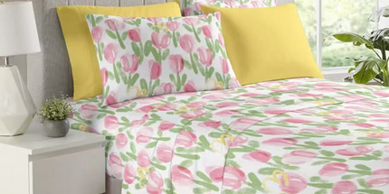 Juego de sabanas de 6 piezas 85 gs. Medida King doble plaza. Sábana con elástico 195*200 cm. Sábana lisa 255*270 cm. 4 fundas de 50*100 cm. VARIOS ESTILOS