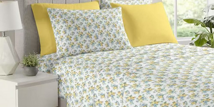 Juego de sabanas de 6 piezas 85 gs. Medida King doble plaza. Sábana con elástico 195*200 cm. Sábana lisa 255*270 cm. 4 fundas de 50*100 cm. VARIOS ESTILOS