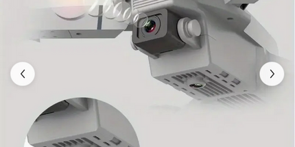 Dron E88 Blanco Drone plegable con doble cámara y control remoto, despegue y aterrizaje fácil con un solo clic, cuadricóptero de control remoto