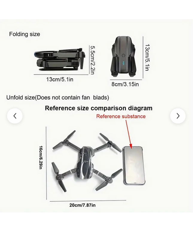 Dron E99Pro con cámara incorporada, despegue y aterrizaje con una mano, suspensión de altura fija 360°, acrobacias aéreas, volteretas, soporte de conexión WiFi, control APP de teléfono móvil.,