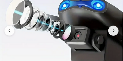 Dron E99Pro con cámara incorporada, despegue y aterrizaje con una mano, suspensión de altura fija 360°, acrobacias aéreas, volteretas, soporte de conexión WiFi, control APP de teléfono móvil.,