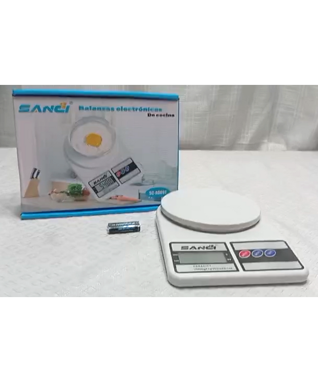 Balanza Sanci de cocina de 2 kgs