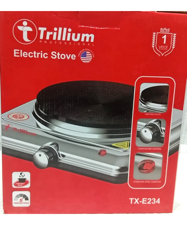 Anafe Trillium profesional TX-E234 con 5 intensidades de inducción 1500 Watt