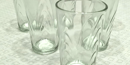 Vasos de Vidrio Caroline. Juego de 6 vasos