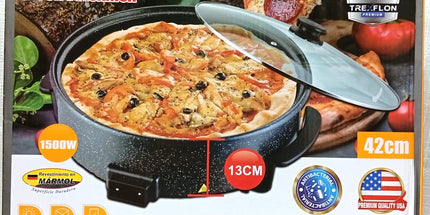 Olla Eléctrica con teflón multifunción VISIONNER de 42 cm de ancho y 13 cm de alto