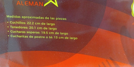 Set de cubiertos Holystar de origen aleman con portacubiertos 25 piezas