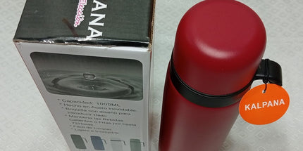 Termo de 1 litro KALPANA de acero inoxidable con tapabaso 72 horas mantiene frio o caliente