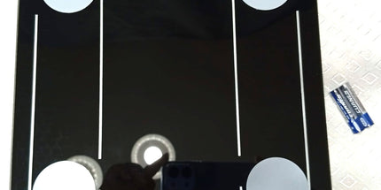 Báscula LELONG digital Corporal inteligente con medidor de GRASA corporal Bluetooth de 26 cm de ancho