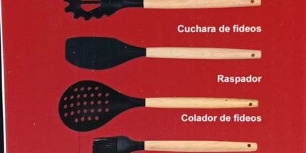 Utensillos de cocina set de 24 unidades con contenedor. De gran calidad