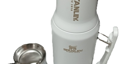 Termo STANLEY con manija de acero inoxidab de 1.2Litros con con mate y bombilla c