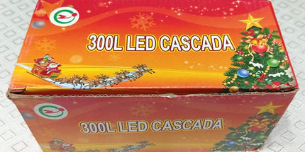 Cascada de 300 luces led para fiesta, ornamentación, articulos navideños