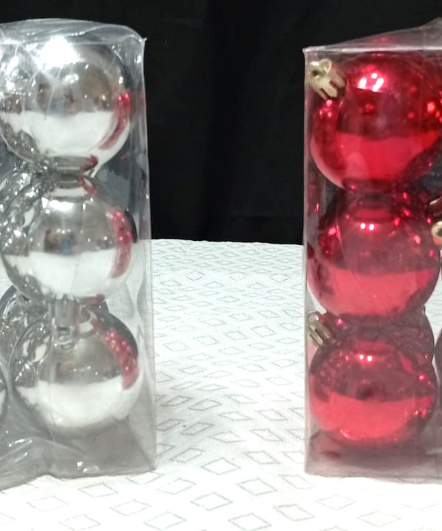 Caja de 12 adornos redondos navideños