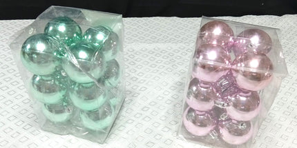 Caja de 12 adornos redondos navideños