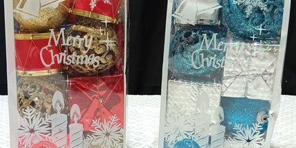 Caja con 16 adornos variados navideños