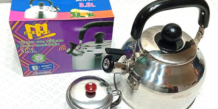 Pava silvadora 3.8 litros de acero inoxidable con jarro de acero con tapa