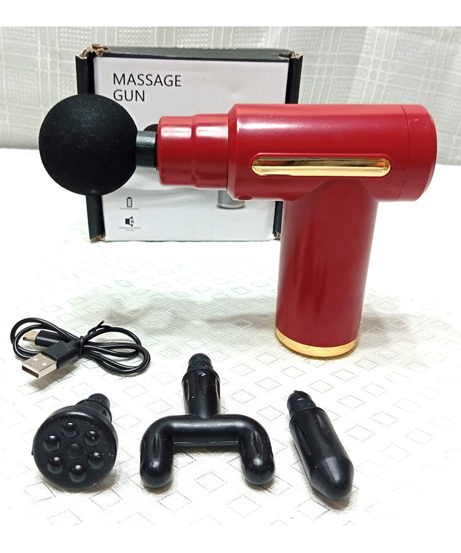 Masajeador tipo pistola con accesorios de recambio muy resisitente 25Watt