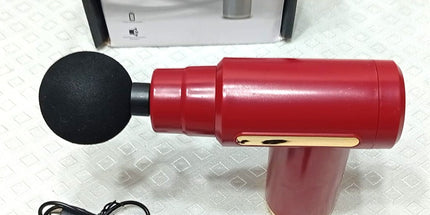 Masajeador tipo pistola con accesorios de recambio muy resisitente 25Watt