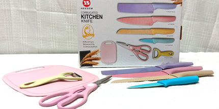 Juego de utensillos HESEN de cocina con cuchillos 8 piezas