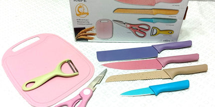 Juego de utensillos HESEN de cocina con cuchillos 8 piezas