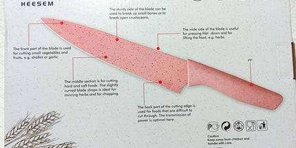 Juego de utensillos HESEN de cocina con cuchillos 8 piezas