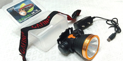 Linterna minera deportiva de 5W con regulador de intensidad y moviminetos