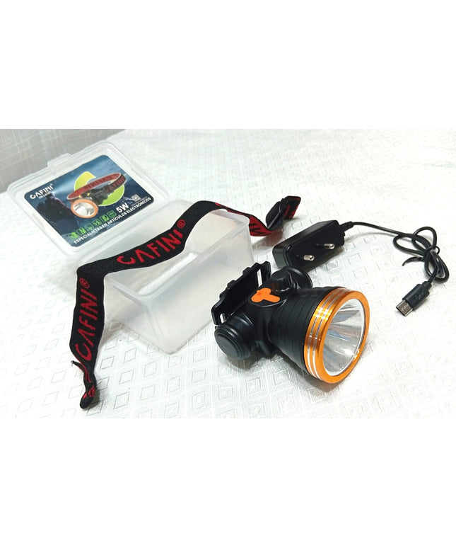 Linterna minera deportiva de 5W con regulador de intensidad y moviminetos