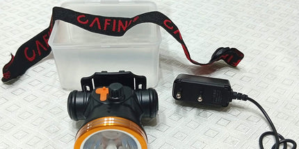 Linterna minera deportiva de 5W con regulador de intensidad y moviminetos