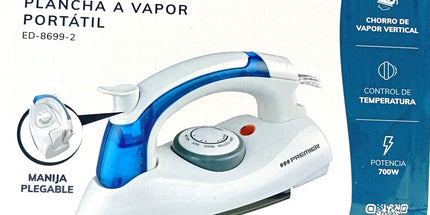 Plancha PREMIER viajera portátil a vapor