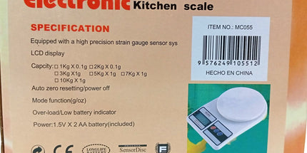 Balanza Electronic de cocina de 2 kgs