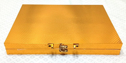 Cubiertos Rosmania caja de 24 unidades de acero inoxidablecon detalles dorados