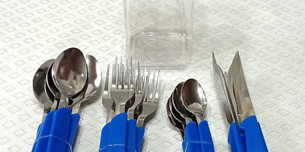 Cubiertos Sweetza 26 piezas con mango de plástico duro TUBO