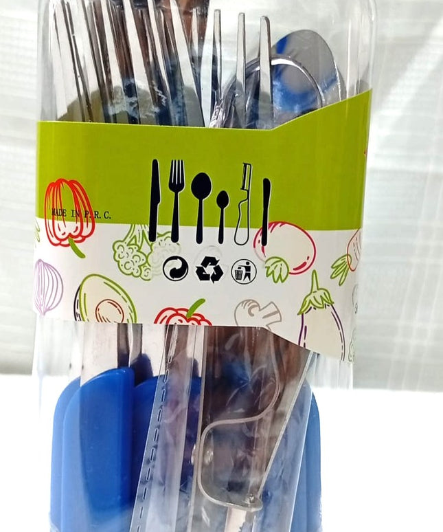 Cubiertos Sweetza 26 piezas con mango de plástico duro TUBO
