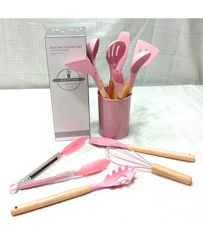 Utensillos de cocina de silicona de 12 piezas